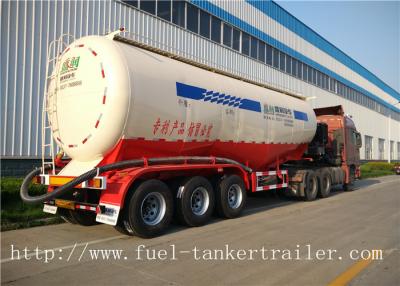 China Q235 Carbpm steel bulk cement semi trailer with air compressor and desiel engine for sale