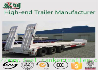 China Mechanical or air suspension flatbed semi trailer with 2 or 3 axlefor cargo transportation for sale