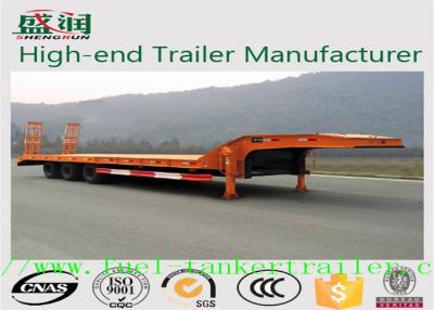 China SKW9402TDP Drop deck semi trailers with 10 / 10 / 10 leaf spring suspension for sale