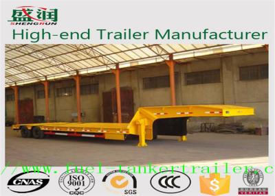 China SKW9402TDP 40T 3 axles low bed semi trailer truck with Mechanical suspension for sale