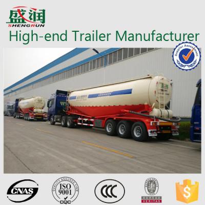 China 3 Axles 60CBM 80t Tank Semi Trailer , Bulk Cement Transport Pneumatic Cement Trailers for sale