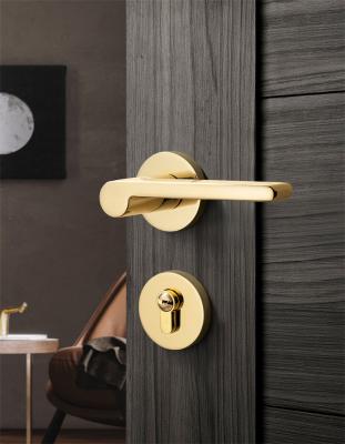 China Modern classic luxury zinc alloy material, various colors, suitable for office hotel bathroom door handle tools for sale