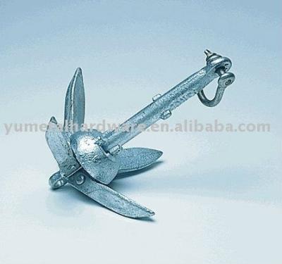 China Marine Boat Ship Galvanized Malleable Steel Anchor for sale