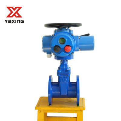 China General DIN3352 F4 Resilient Seated Gate Valve With Electric Actuator for sale