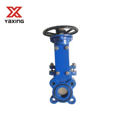 China OS&Y General Knife Gate Valve Stainless Steel Wheel Handle Knife Gate Valve for sale