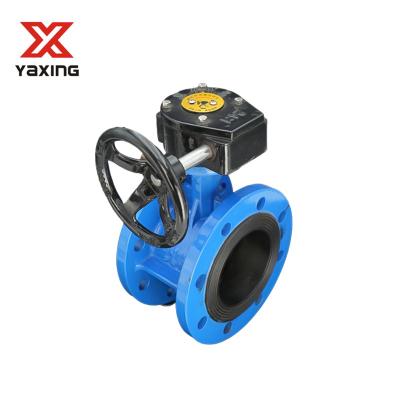 China General High Quality Stainless Flange Butterfly Valve With Gearbox And Handwheel for sale