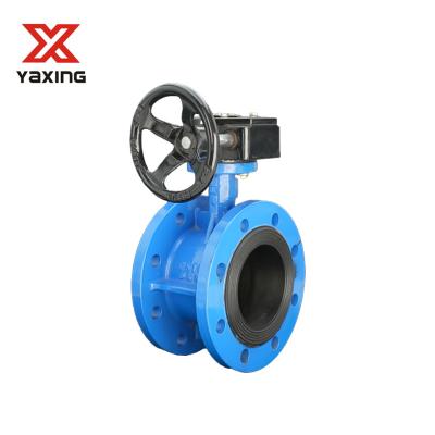 China General Butterfly Valve Ductile Iron Flange Butterfly Valve With Gearbox And Handwheel for sale