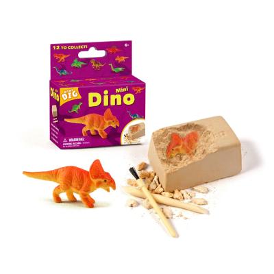 China Popular Excavation Dig Kit For Kids Full Color Dinosaur Toy 12 Styles Collect BQ060 for sale