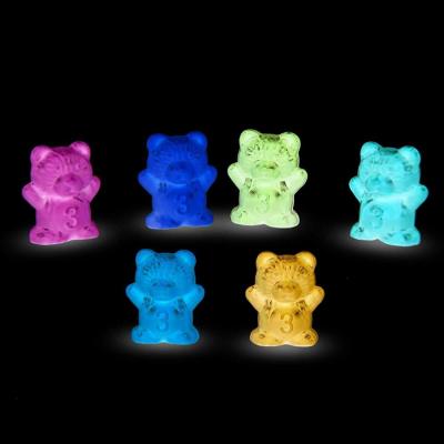 China Amazon GID Glow in the Dark Colorful 3g Counting Bears for Toddlers, 60 PCS Color Matching Bears for Kids BQ001 for sale