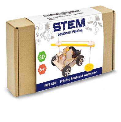 China Wooden Robot Toy Science Experiments Physics Study Kits, STEM Toy DIY 3D Scanning Toy Learning Sets BQ122 ST2045 for sale