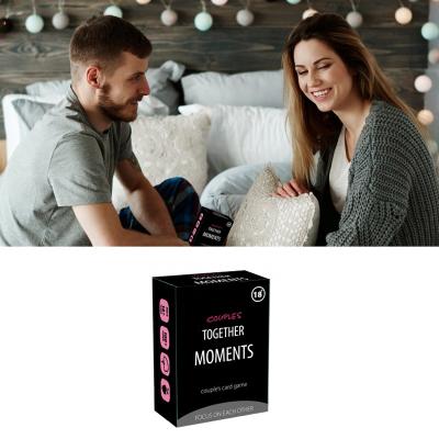 China TOGETHER MOMENTS paper couples: 100 thought conversation starters for great relationships - fun conversation card game for sale