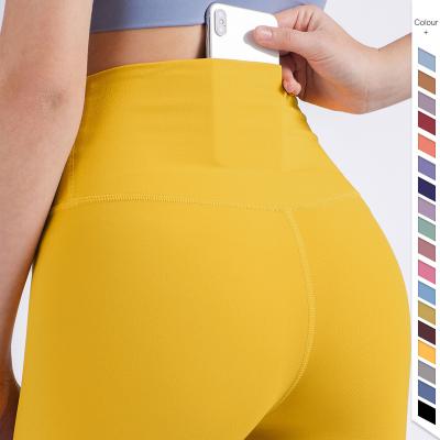 China Breathable Women Higher Waisted Yoga Pants Buttery Soft Leggings Sport Fitness Yoga Leggings for sale