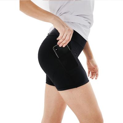 China New Product Tights High Waist Safety Pocket Fitness Breathable Pants Women Yoga Sports Shorts for sale