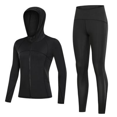 China Breathable Fitness Ladies Home Gym Wears Set Workout Quick Drying Running Women's Leggings for sale