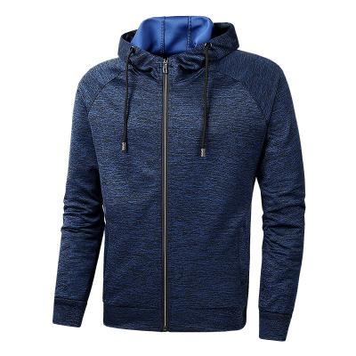 China Mens Viable Cardigan Sweatshirt Autumn Spring Thin Hooded Tops Plus Size Running Fitness Clothing Shaping Hoodies Sports Jacket for sale