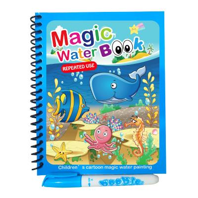 China Paper Children Paper Drawing Toys Art Sets Colorful Magic Water Drawing Book Writing Doodle Book With Pen Color Painting Book Magic Toys for sale