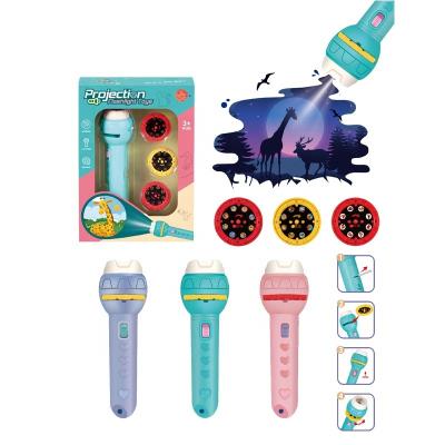 China Hot Selling Amazon Torch Animation Cartoon Storybook Amazon Lights Projector Flashlight Kids Torch Led Torch Light Toys 56x50x80 56x50x80 for sale