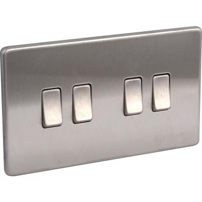 China ROHS ISO Certified Stainless Steel Wall Plate for Switches Customizable as per Demand for sale