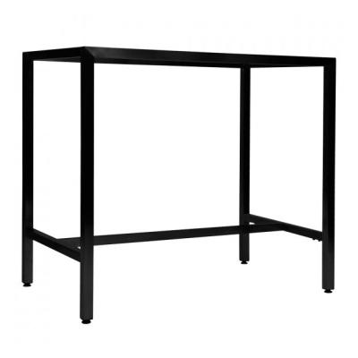 China Customized Furniture Leg Metal Bar Table Base Frame with Adjustable and Black Finish for sale