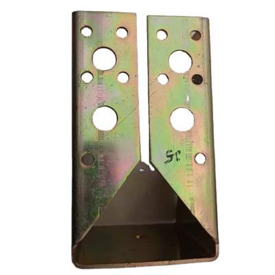 China ISO9001 2008 Certificate Nonstandard Yellow Zinc Plated Timber Connector Joist Hanger for sale