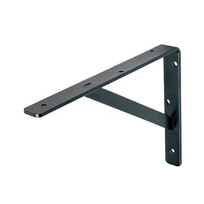 China Black Wood Shelf Bracket Pattern with Customized Single-side Bracket and Structure for sale