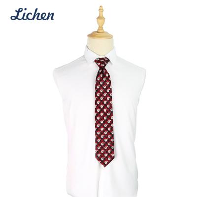 China Famous Brand Men's Custom Christmas Silk Necktie Small Sabot Christmas Design Collection for sale