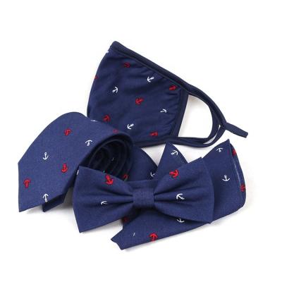 China Mens Fashion Printed Ties With Handkerchief Bow Tie As Gift Masp for sale