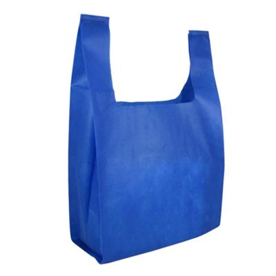 China Best Price Eco-friendly Hot Popular Nonwoven T-shirt Bag Customized Available Customized PP Nonwoven Fabric Vest Bags for sale