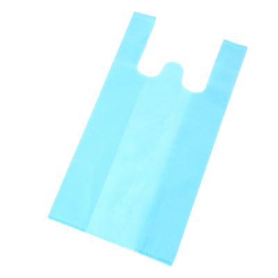 China Hot Sale Eco-Friendly Competitive Price W Nonwoven Cut Bag Customized Available Non Woven T Shirt Shopping Bag for sale