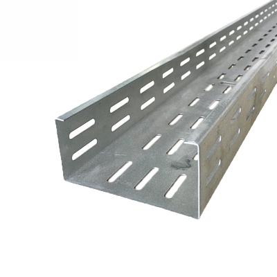 China Electrical Wire Installation Best Selling Ventilated or Perforated Dish Steel Tray Type Cable Support System for sale