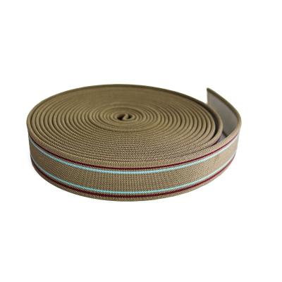 China High elasticity Strong pulling force Factory custom polyester elastic band, high elastic intercolor elastic band, harness saddle supplies webbing for sale