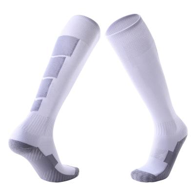 China Breathable Custom Logo Adult Knee High Football Socks Cycling Training Basketball Sports Logo Socks for sale