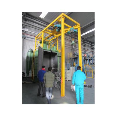 China Medium or small size complex hook machine parts blow peening machine for sale