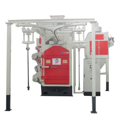 China YXD Double Parts Medium or Large Size High Quality Series Automatic Metal Hanger Shot Blasting Machine for sale