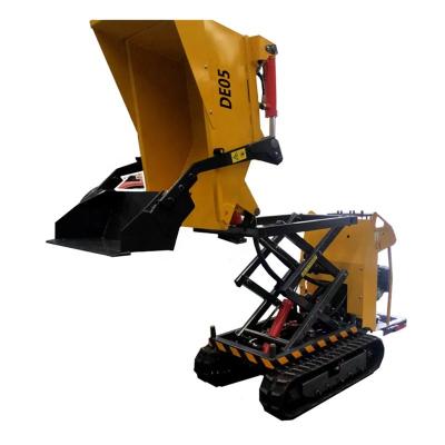 China Full Hydraulic Power Mini Barrow Free Shipping Dumper Crawler Driving New Track Dumper > 8L for sale