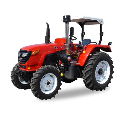 China Low Fuel Consumption Ariculture/Farm/Garden Cheap Diesel Engine Drive 70hp Field Cultivator Four Wheel Agricultural Tractor for sale