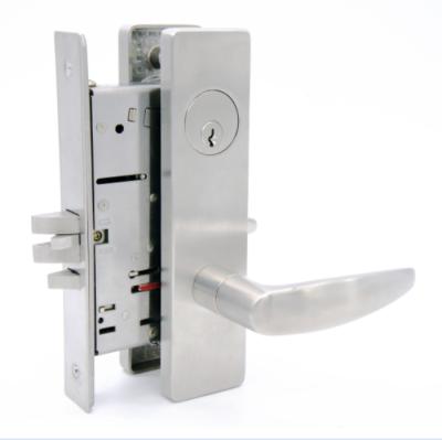 China KEYMAN Security Mortise Cylinder Office Entry Door Lock American Top ANSI Grade 1 QM740 3C03 Mortise Lockset for sale