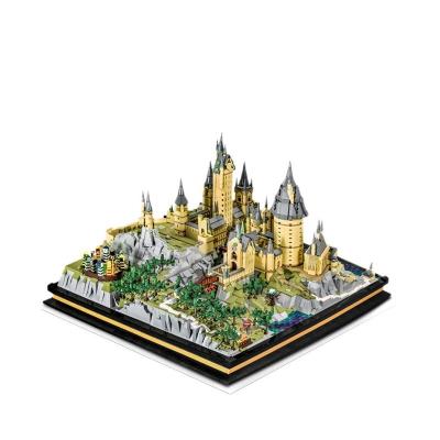 China Hot Toy Hot Movie Novel Series Hogwarts Castle Building Blocks Building Blocks Mini Assembled Devastate Architecture Model Bricks Toy For Kids Adult for sale