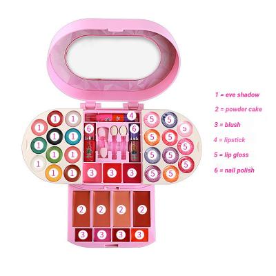 China Children's makeup children's cosmetics set girl makeup star shining small cosmetic case gift for girls for sale