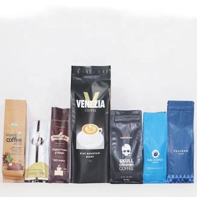 China Colorful Printing Custom Packaging 13 16 32 oz Tin Tie Hermetic Sealed Coffee Side Gusset Bags Eco Compostable Biodegradable for sale