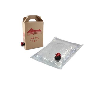 China Minfly Disposable Digital Printing Custom Logo Septic BIB Wine Beer Juice 1l 3L 5L 10L 15L 20L Liter Refill Bag In Box With Valve Spout for sale