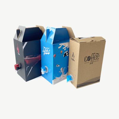 China 3L/5L/10L/20L printing coffee /juice/beverage BIB recyclable custom portable disposable bag in box dispenser with valve for fruit juice/oil for sale