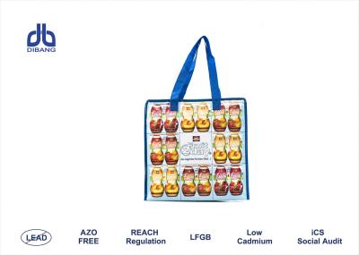 China Aluminum Print Zipper Shopping Bag 36 X 11 X 35cm OPP Film With Zip Closure for sale