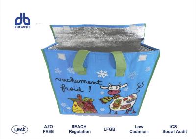 China Insulated Food Bags With Opp Lamination , 120g / M² Promotional Cooler Bags for sale