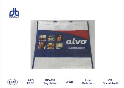 China Press Button Woven Polypropylene Feed Bags , All Size Eco Friendly Shopping Bags for sale