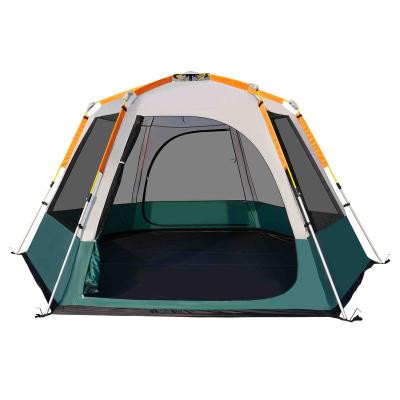 China Outdoor Automatic Quick Opening Metal People Family Party House and Oxford Camp Tent 6-8 Automatic Instant Rising Tent for sale