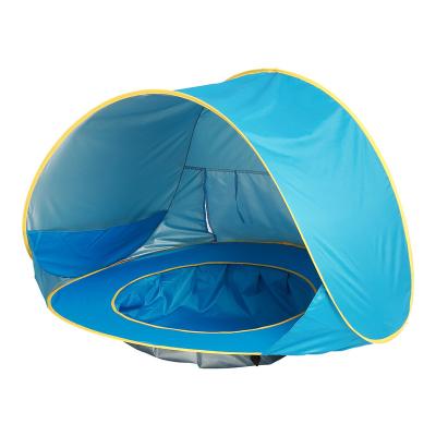 China Polyester Baby Beach Tent With Pool Sun UV-protecting Sunshelter Small Kids Outdoor Camping Tent for sale