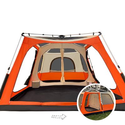 China Oxford Metal Party Tent Family Rainproof Camping Tent Folding Automatic Opening Outdoor Tent Raising Equipment for sale