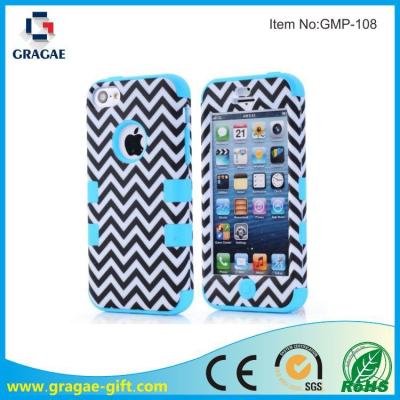 China Silicone+PC Cell Phone Silicone Case With Wave for sale