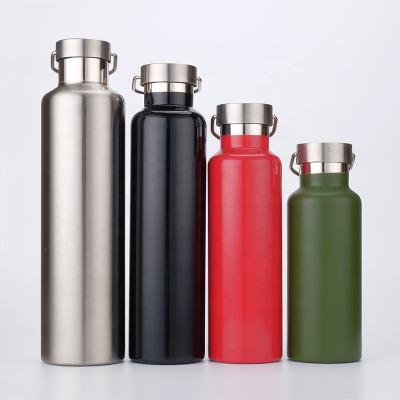 China Wholesale Food Grade Stainless Steel Wall Vacuum Thermal Cup Flask Double Stored Insulated Water Bottle With Logo Customized for sale